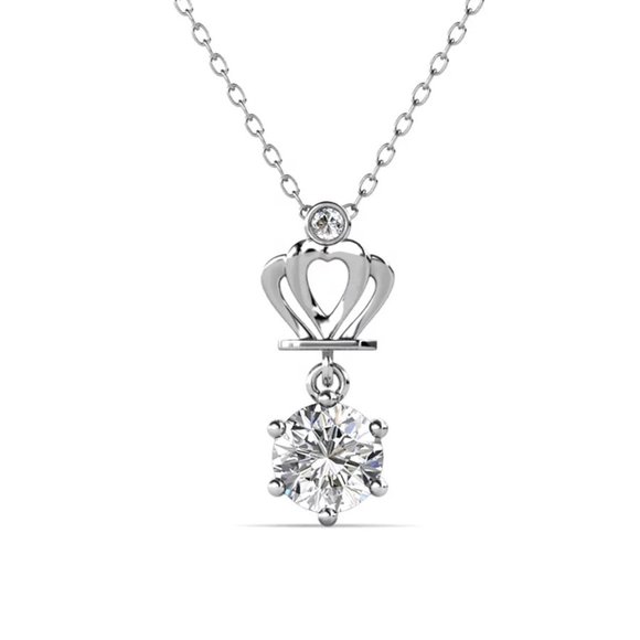 1ct. t.w. Diamond Crown Necklace